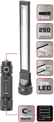 Linterna Led 2 en 1 Ratio WorkLight AL300 Duplo